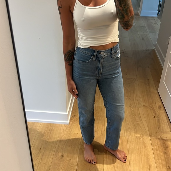 Madewell straight leg vintage crop jeans - Picture 2 of 9